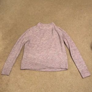 Purple High-Neck Sweater